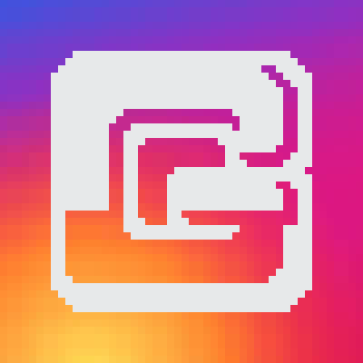 The gravy crew games logo in the colours of instagram