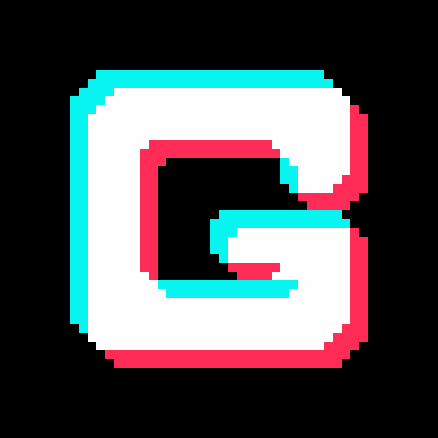 The gravy crew games logo in the colours of tiktok